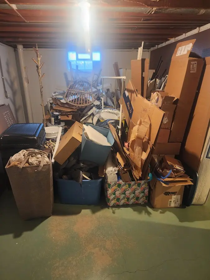 Roll-off dumpster container at job site for Yard Waste Dumpster Rental in Mableton